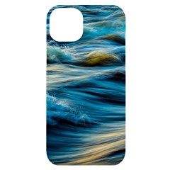 Waves Abstract Iphone 14 Plus Black Uv Print Case