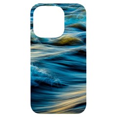 Waves Abstract Iphone 14 Pro Black Uv Print Case