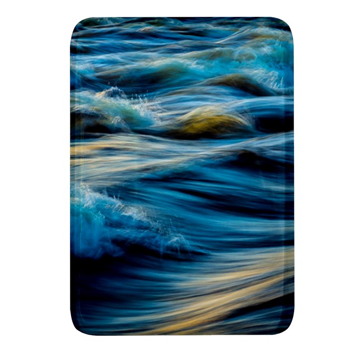 Waves Abstract Rectangular Glass Fridge Magnet (4 pack)