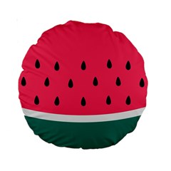 Watermelon Fruit Pattern Standard 15  Premium Round Cushions by uniart180623