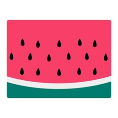 Watermelon Fruit Pattern Two Sides Premium Plush Fleece Blanket (mini) by uniart180623