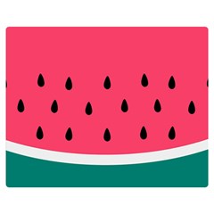 Watermelon Fruit Pattern Premium Plush Fleece Blanket (medium) by uniart180623