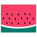 Watermelon Fruit Pattern Premium Plush Fleece Blanket (Medium) 60 x50  Blanket Front