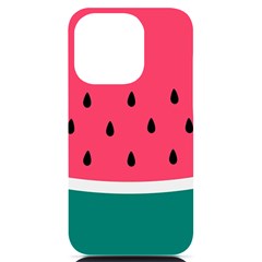 Watermelon Fruit Pattern Iphone 14 Pro Black Uv Print Case