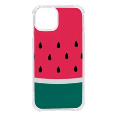 Watermelon Fruit Pattern Iphone 14 Tpu Uv Print Case