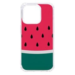 Watermelon Fruit Pattern Iphone 14 Pro Tpu Uv Print Case