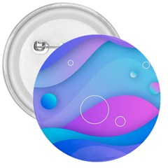 Colorful Blue Purple Wave 3  Buttons