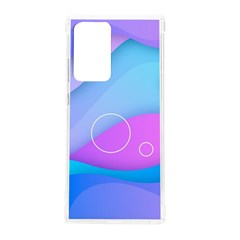 Colorful Blue Purple Wave Samsung Galaxy Note 20 Ultra TPU UV Case