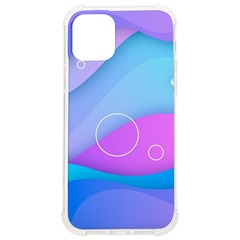 Colorful Blue Purple Wave iPhone 12/12 Pro TPU UV Print Case