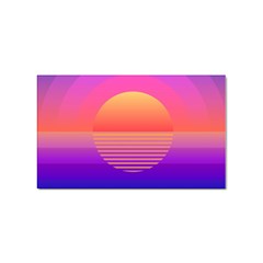 Sunset Summer Time Sticker (rectangular)