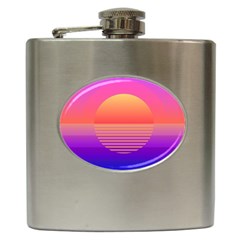 Sunset Summer Time Hip Flask (6 Oz) by uniart180623