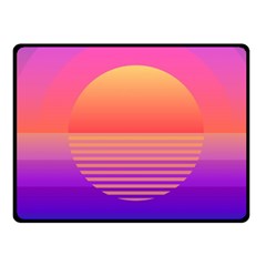 Sunset Summer Time Fleece Blanket (small) by uniart180623