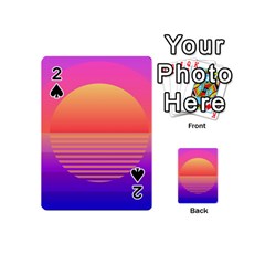 Sunset Summer Time Playing Cards 54 Designs (mini) by uniart180623