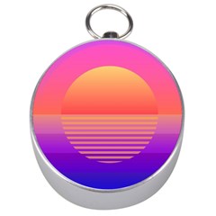 Sunset Summer Time Silver Compasses by uniart180623