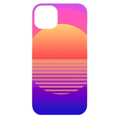 Sunset Summer Time Iphone 14 Plus Black Uv Print Case by uniart180623