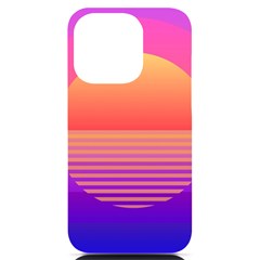 Sunset Summer Time Iphone 14 Pro Black Uv Print Case