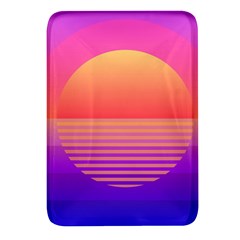 Sunset Summer Time Rectangular Glass Fridge Magnet (4 Pack) by uniart180623