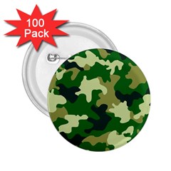 Green Military Background Camouflage 2 25  Buttons (100 Pack)  by uniart180623