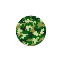 Green Military Background Camouflage Golf Ball Marker (4 Pack) by uniart180623