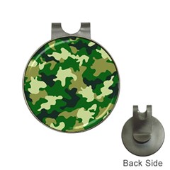 Green Military Background Camouflage Hat Clips With Golf Markers by uniart180623