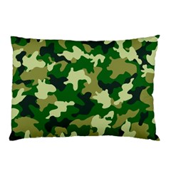 Green Military Background Camouflage Pillow Case by uniart180623