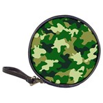 Green Military Background Camouflage Classic 20-CD Wallets Front