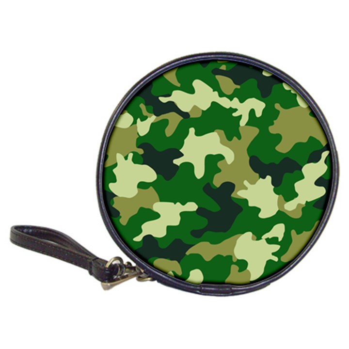 Green Military Background Camouflage Classic 20-CD Wallets