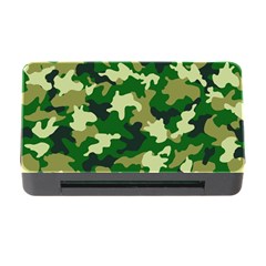 Green Military Background Camouflage Memory Card Reader With Cf by uniart180623