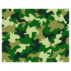 Green Military Background Camouflage Premium Plush Fleece Blanket (medium) by uniart180623