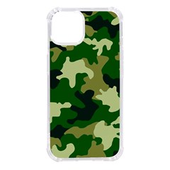 Green Military Background Camouflage Iphone 14 Tpu Uv Print Case