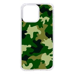 Green Military Background Camouflage Iphone 14 Pro Max Tpu Uv Print Case by uniart180623