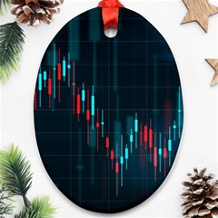 Flag Patterns On Forex Charts Ornament (oval) by uniart180623