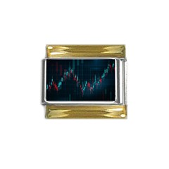 Flag Patterns On Forex Charts Gold Trim Italian Charm (9mm) by uniart180623