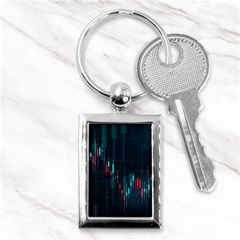 Flag Patterns On Forex Charts Key Chain (rectangle) by uniart180623