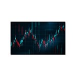 Flag Patterns On Forex Charts Sticker Rectangular (10 pack) Front