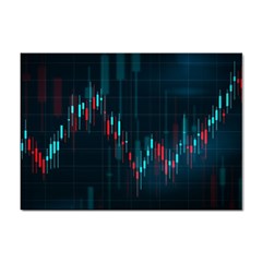 Flag Patterns On Forex Charts Sticker A4 (10 Pack) by uniart180623