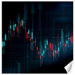 Flag Patterns On Forex Charts Canvas 16  X 16  by uniart180623