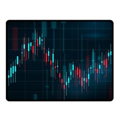 Flag Patterns On Forex Charts Fleece Blanket (small) by uniart180623