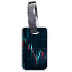 Flag Patterns On Forex Charts Luggage Tag (one Side) by uniart180623