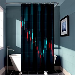 Flag Patterns On Forex Charts Shower Curtain 36  X 72  (stall)  by uniart180623