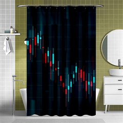 Flag Patterns On Forex Charts Shower Curtain 48  X 72  (small)  by uniart180623