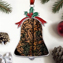 Always On My Mind Tobe Map Places Travel Vintage Metal Holly Leaf Bell Ornament