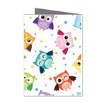 Owl Bird Mini Greeting Cards (Pkg of 8) Left