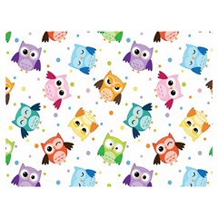 Owl Bird Premium Plush Fleece Blanket (extra Small) by uniart180623