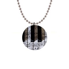 Music Piano Instrument Sheet 1  Button Necklace by uniart180623