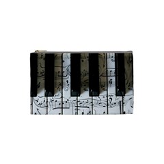 Music Piano Instrument Sheet Cosmetic Bag (small) by uniart180623