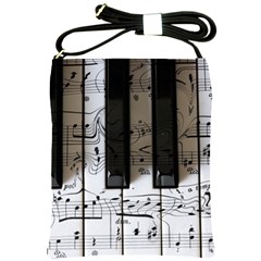 Music Piano Instrument Sheet Shoulder Sling Bag by uniart180623