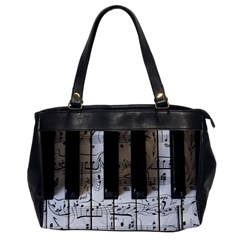 Music Piano Instrument Sheet Oversize Office Handbag by uniart180623