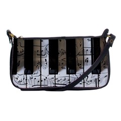 Music Piano Instrument Sheet Shoulder Clutch Bag by uniart180623