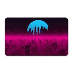 Futuristic Cityscape Magnet (rectangular) by uniart180623